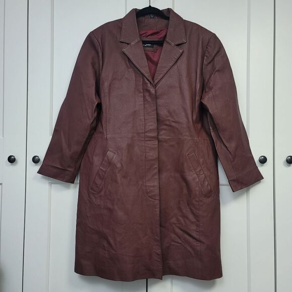 Amalfi Leather leather coat, 1X - Picture 1 of 12